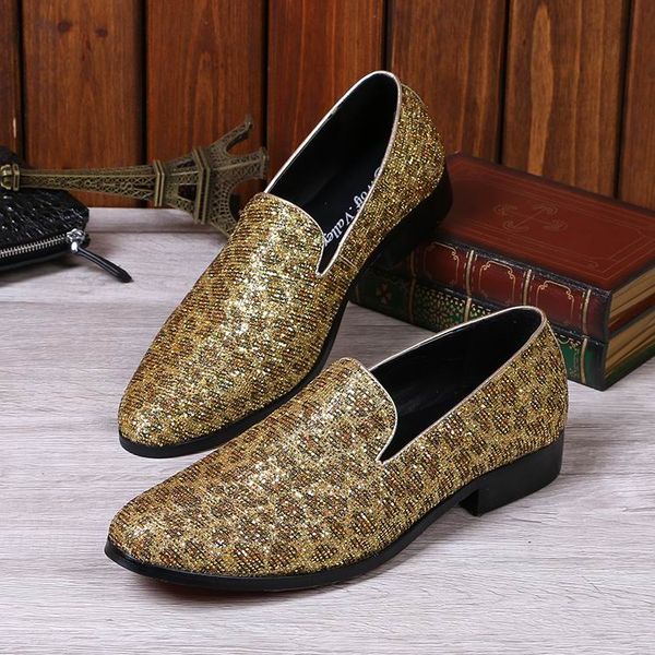 luxury men gold leisure leather shoes fashion designer round toe leopard pattern slip on boat shoes man casual foot wear glitter, Black
luxury men gold leisure leather shoes fashion designer round toe leopard pattern slip on boat shoes man casual foot wear glitter, Black