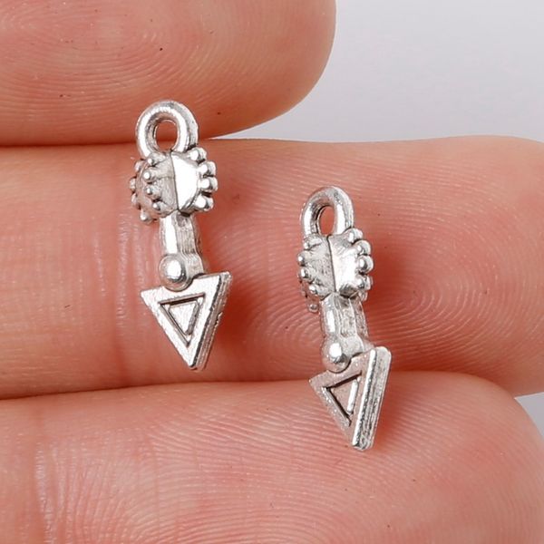

new 22pcs 6x15mm zinc alloy antique silver arrow shape diy charms pendants jewelry making diy, Bronze;silver