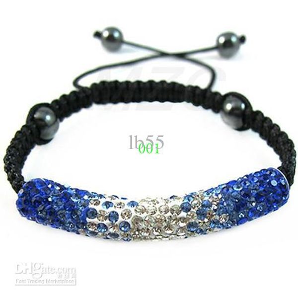 5*1cm clay long tube bending crystal shamballa bracelet. dq22 jewelry for women.factory price ale, Black
5*1cm clay long tube bending crystal shamballa bracelet. dq22 jewelry for women.factory price ale, Black