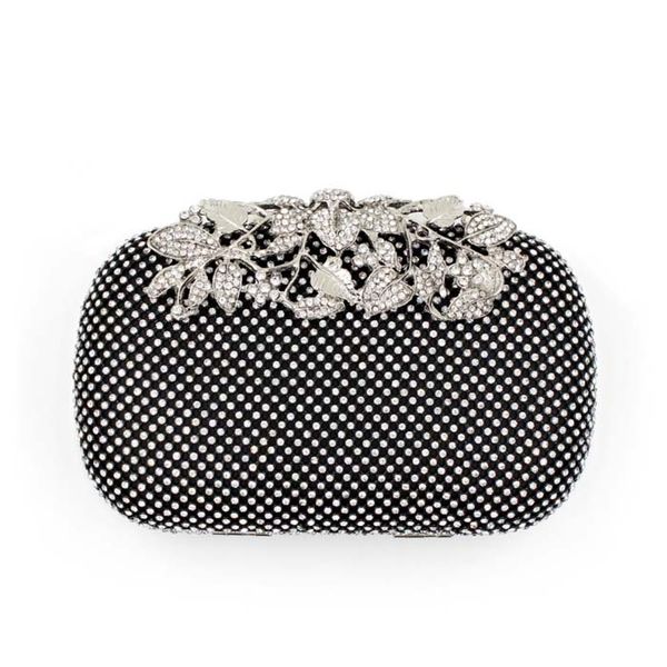 2016 new fashion leaves diamond evening clutch women evening bags black/silver/gold with both chians femal messenger bags
2016 new fashion leaves diamond evening clutch women evening bags black/silver/gold with both chians femal messenger bags