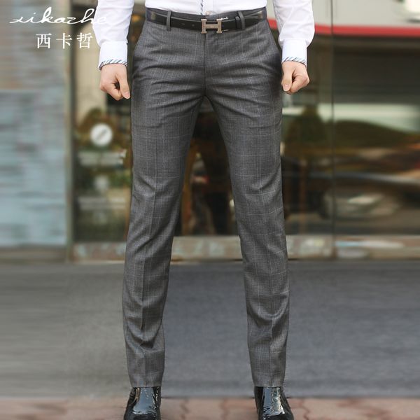 wholesale-2016 summer men's dress pants for suit men business trousers eur elasticity men suit pants for wedding formal pants men, White;black
wholesale-2016 summer men's dress pants for suit men business trousers eur elasticity men suit pants for wedding formal pants men, White;black