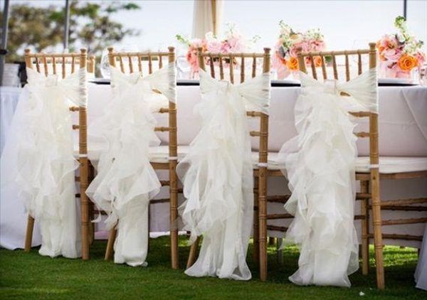 custom made 2016 feminine ivory organza chair covers ruffles crystals chair sashes romantic wedding decorations wedding supplies
custom made 2016 feminine ivory organza chair covers ruffles crystals chair sashes romantic wedding decorations wedding supplies