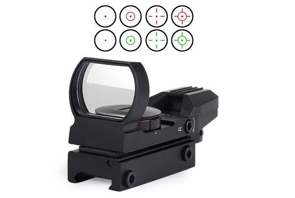 

hot Holographic 4 Reticle Red/Green Dot Tactical Sight Scope with Mount for hunting New Free Shipping