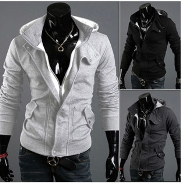 wholesale 2018 new men's false two hooded cardigan fleece sweater coat sweater fashion leisure, Black
wholesale 2018 new men's false two hooded cardigan fleece sweater coat sweater fashion leisure, Black