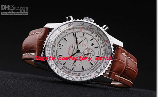Luxury Watches Silver Navitimer Quartz Movement Dive Watches Mens Brown Leather Band White Dial Men's Watches
Luxury Watches Silver Navitimer Quartz Movement Dive Watches Mens Brown Leather Band White Dial Men's Watches