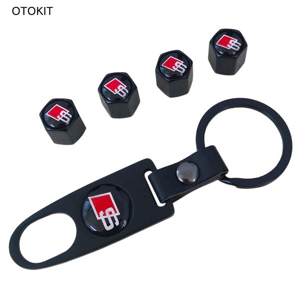 1set tire cap leather spanner keychain s line buckle tire valve cap dust stem for audi a3 a4 a5 a6 q3 q5 q7 s8 car tool
1set tire cap leather spanner keychain s line buckle tire valve cap dust stem for audi a3 a4 a5 a6 q3 q5 q7 s8 car tool