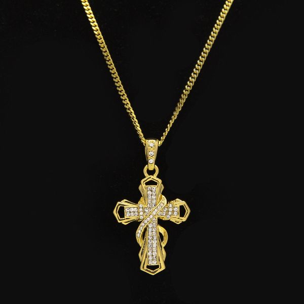 18k gold plated mini cross iced out cz crystal pendant necklace with 3mm 24" cuba/rope chain necklace hip hop jewelry for men women, Silver
18k gold plated mini cross iced out cz crystal pendant necklace with 3mm 24" cuba/rope chain necklace hip hop jewelry for men women, Silver