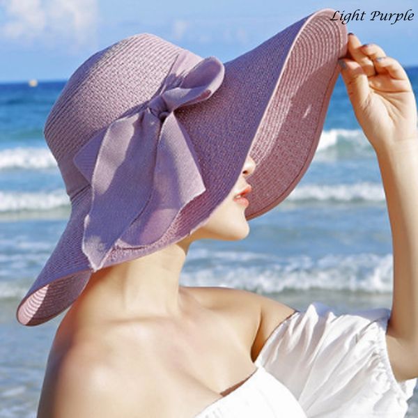 wholesale- solid panama style straw sun hat for women extended visor 15cm head size 56-58cm cap folding breathable hat ing, Blue;gray
wholesale- solid panama style straw sun hat for women extended visor 15cm head size 56-58cm cap folding breathable hat ing, Blue;gray
