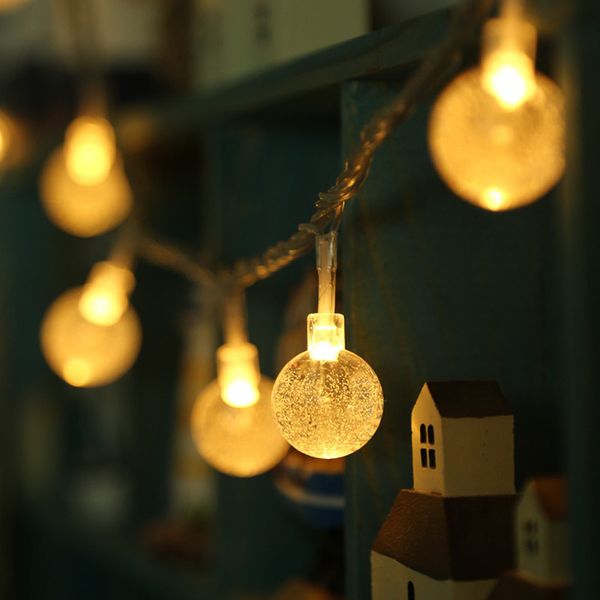 1x led string light 2m 20 led crystal balls bulb outdoor home strip lamp christmas wedding decoration warm white waterproof
1x led string light 2m 20 led crystal balls bulb outdoor home strip lamp christmas wedding decoration warm white waterproof