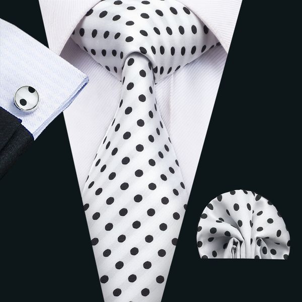 Классические шелковые мужские шейные галстуки Dot Tie Sets Белые мужские галстук-галс
Классические шелковые мужские шейные галстуки Dot Tie Sets Белые мужские галстук-галс