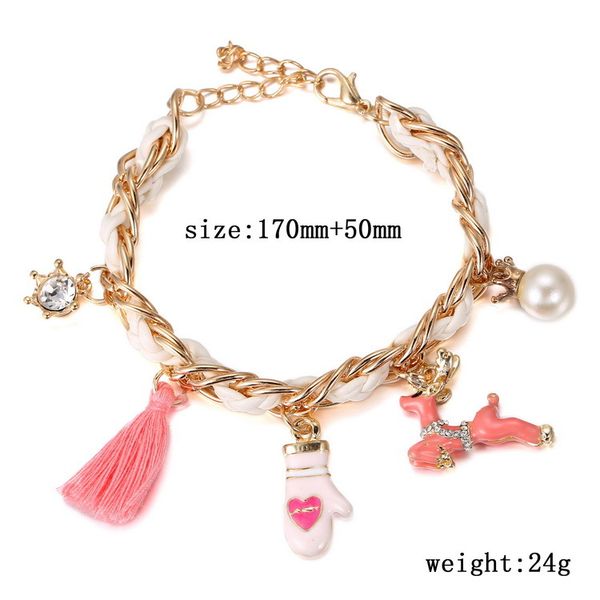 2016 fashion jewelry christmas lucky bracelet 7 inch gloves charm bracelet lucky red string christmas gift, Golden;silver
2016 fashion jewelry christmas lucky bracelet 7 inch gloves charm bracelet lucky red string christmas gift, Golden;silver