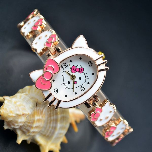 Мода женщины девушка Hello kitty KT cat стиль полный стальной металлический браслет Брас
Мода женщины девушка Hello kitty KT cat стиль полный стальной металлический браслет Брас