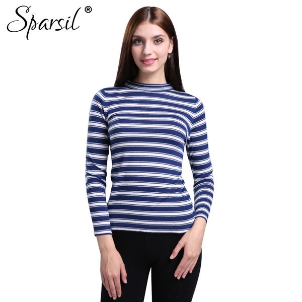 wholesale- sparsil women's spring knitted pullover sweater female o-neck classic striped knitwear thin sweaters, White;black
wholesale- sparsil women's spring knitted pullover sweater female o-neck classic striped knitwear thin sweaters, White;black