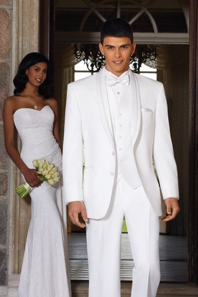 men suit tuxedo for wedding three piece suits groom wear white custom made suits, White;black
men suit tuxedo for wedding three piece suits groom wear white custom made suits, White;black