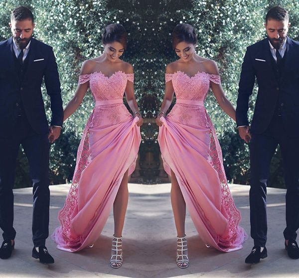 off the shoulder bridesmaid dresses long with lace appliques sash a line wedding guest dress maid of honor women cocktail gowns, White;pink
off the shoulder bridesmaid dresses long with lace appliques sash a line wedding guest dress maid of honor women cocktail gowns, White;pink