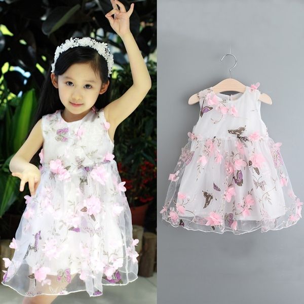 prettybaby 3d flower butterfly printing sleeveless organza girls ball gown children kids dress 2016 girl gauze dress ing, Red;yellow
prettybaby 3d flower butterfly printing sleeveless organza girls ball gown children kids dress 2016 girl gauze dress ing, Red;yellow