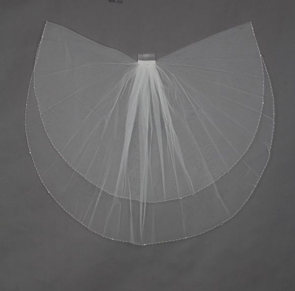new in stock real image beautiful beaded edge 2t with comb lvory white elbow wedding veil bridal veils, Black
new in stock real image beautiful beaded edge 2t with comb lvory white elbow wedding veil bridal veils, Black