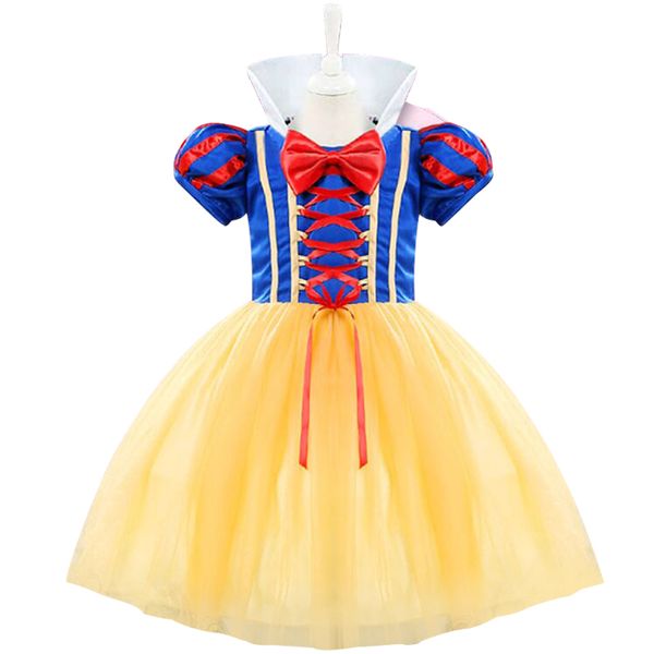 

fantasy infant primcess snow white baby baptism dresses role-play costume baby girl kids party wear toddler first birthday dress, Red;yellow