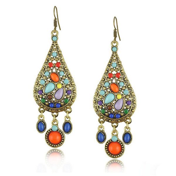 e1242 earrings jewelry, retro bohemian earrings, ethnic wind colorful water drops tassel earrings wholesale ing, Silver
e1242 earrings jewelry, retro bohemian earrings, ethnic wind colorful water drops tassel earrings wholesale ing, Silver