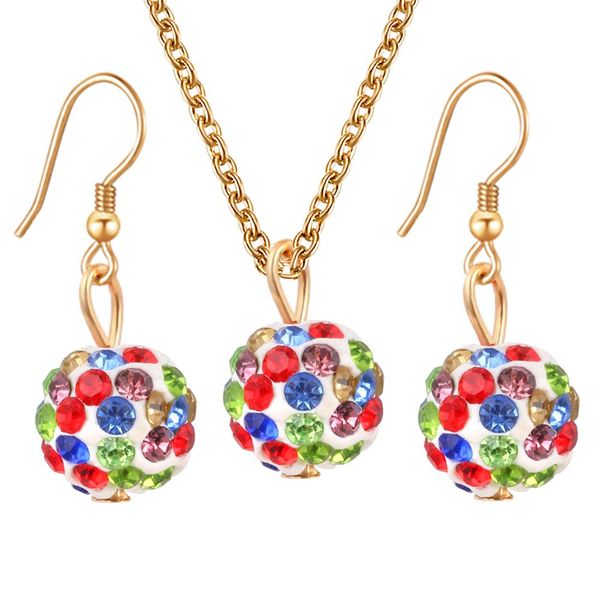 wholesale-5 colors candy crystal ball necklace earrings women gift jewelry sets wedding jewelry set for party dresses parure bijoux femme, Silver
wholesale-5 colors candy crystal ball necklace earrings women gift jewelry sets wedding jewelry set for party dresses parure bijoux femme, Silver