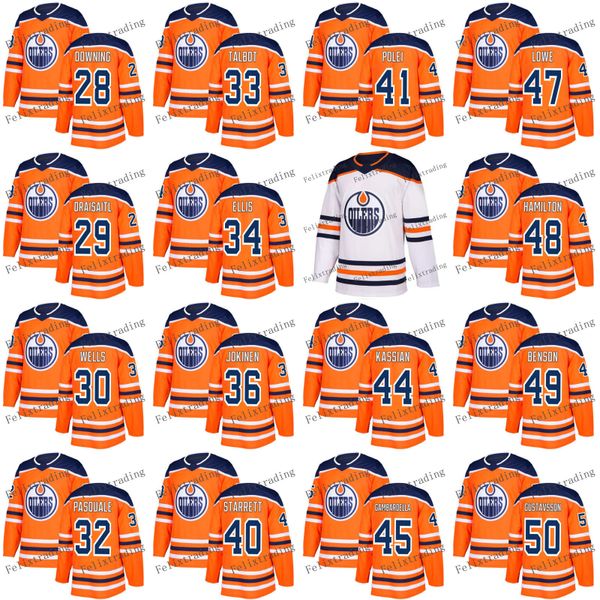 Edmonton Oilers 29 Leon Draisaitl 44 Zack Kassian Dylan Wells Nick Ellis Josh Currie Evan Polei Cam Talbot Benson 2018 Season Hockey Jerseys
Edmonton Oilers 29 Leon Draisaitl 44 Zack Kassian Dylan Wells Nick Ellis Josh Currie Evan Polei Cam Talbot Benson 2018 Season Hockey Jerseys