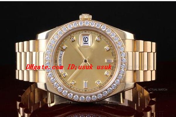 luxury watches man watches wholesale 18k yellow gold 218238 diamond dial automatic mechanical fashion brand mens watch men's watches, Slivery;brown
luxury watches man watches wholesale 18k yellow gold 218238 diamond dial automatic mechanical fashion brand mens watch men's watches, Slivery;brown