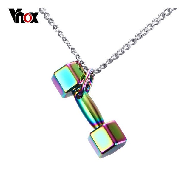 new mens fashion fitness dumbbell necklace high polished stainless steel barbell 24 inch long chain pendant necklace, Silver
new mens fashion fitness dumbbell necklace high polished stainless steel barbell 24 inch long chain pendant necklace, Silver