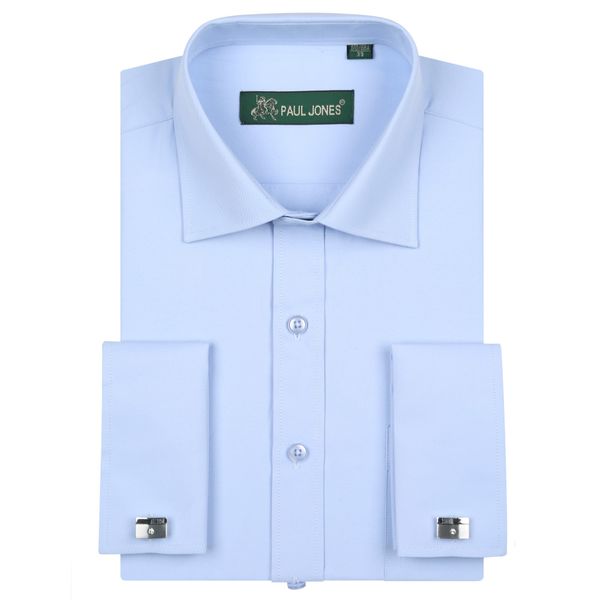 wholesale-2016 men's long-sleeved french cuff solid dress shirt spread collar cotton blend classic fit tuxedo shirt (cufflink included, White;black
wholesale-2016 men's long-sleeved french cuff solid dress shirt spread collar cotton blend classic fit tuxedo shirt (cufflink included, White;black