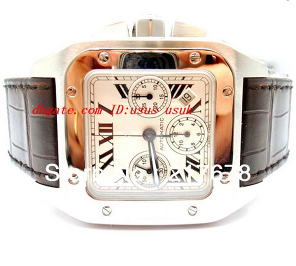 luxury watches wristwatch sapphire 100 white dial stainless steel automatic mens men's watch watches, Slivery;brown
luxury watches wristwatch sapphire 100 white dial stainless steel automatic mens men's watch watches, Slivery;brown