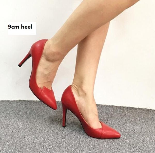 2017 autumn new beige color lady concise working shoes women heels fashion pointed toe high heeled pumps customized snall size, Black 
2017 autumn new beige color lady concise working shoes women heels fashion pointed toe high heeled pumps customized snall size, Black