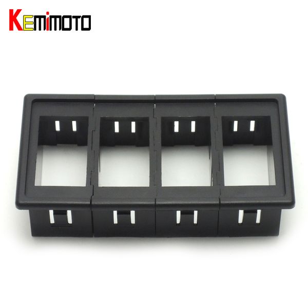 

wholesale- kemimoto carling type black rocker switch clip panel 4 position utv switch housing button holder for polaris rzr xp 900 900s 800