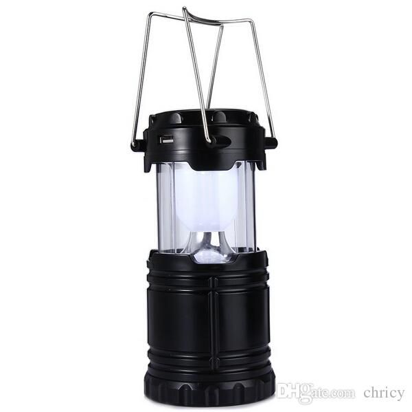 6 Leds Slantern Lamp Solar Camping Lantern Light For Outdoor Lighting Hiking Rechargeable Hanging Lantern Lighting Fixture