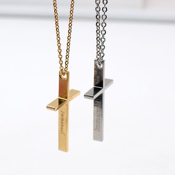 2 color silver gold choose fashion punk hip-hop style stainless steel cross pendant necklace with chain 24 inch for men woemn
2 color silver gold choose fashion punk hip-hop style stainless steel cross pendant necklace with chain 24 inch for men woemn