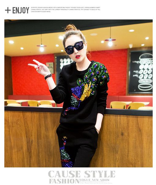 2016 autumn ladie track uit eye paillette long leeve hoodie women 2 piece et woman uit tide kirt et women port track uit
2016 autumn ladie track uit eye paillette long leeve hoodie women 2 piece et woman uit tide kirt et women port track uit