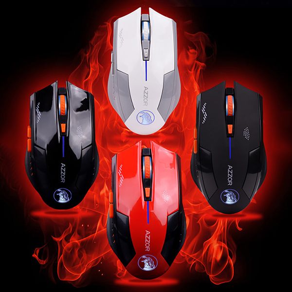 wholesale-azzor rechargeable wireless mouse slient button computer gaming 1600dpi built-in battery with charging cable for pc laptop
wholesale-azzor rechargeable wireless mouse slient button computer gaming 1600dpi built-in battery with charging cable for pc laptop