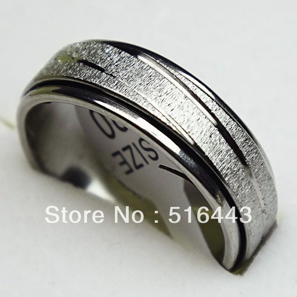 10pcs frosted stainless steel double layer spin rotate mens womens silver rings wholesale lots a-309, Golden;silver
10pcs frosted stainless steel double layer spin rotate mens womens silver rings wholesale lots a-309, Golden;silver