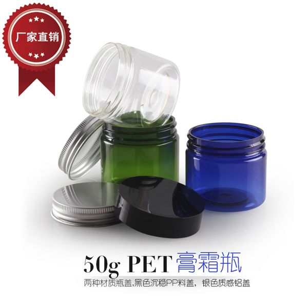 50g plastic jars small round cream bottle jars plastic cosmetic container Aluminum jar with screw cover hand cream storage
50g plastic jars small round cream bottle jars plastic cosmetic container Aluminum jar with screw cover hand cream storage