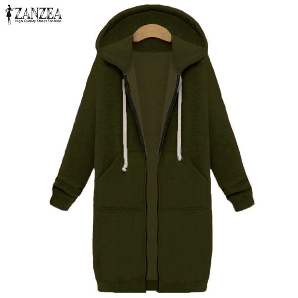 wholesale- winter coats 2016 women long hooded sweatshirts coat casual pockets zipper outerwear hoodies jacket plus size, Black
wholesale- winter coats 2016 women long hooded sweatshirts coat casual pockets zipper outerwear hoodies jacket plus size, Black