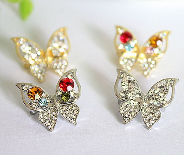 2016 new arrival fashion silver crystal rhinestones butterfly women wedding brooches pins for women 4 colors, Gray
2016 new arrival fashion silver crystal rhinestones butterfly women wedding brooches pins for women 4 colors, Gray