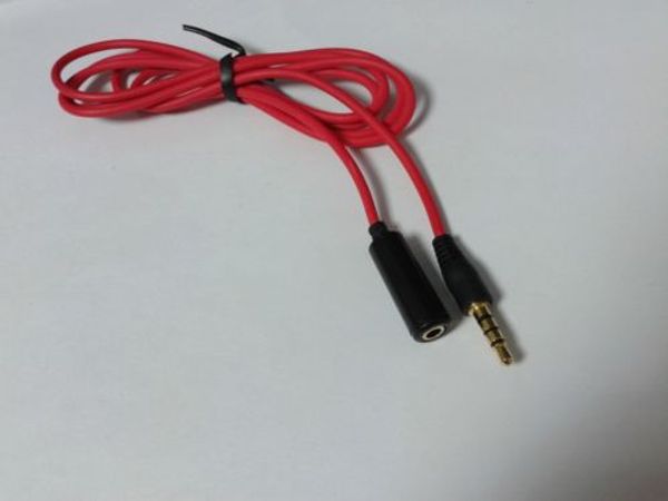 Image of 2PCS 3.5mm 4-Pole Stereo Male to 4-Pole Stereo Female AX Extension Cable 1.2M