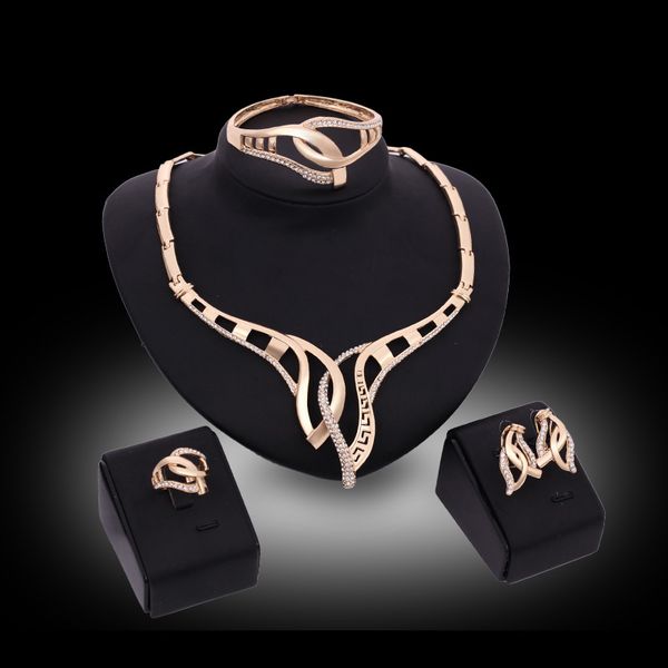 bangles necklaces earrings rings jewelry sets fashion women rhinestone 18k gold plated geometric party jewelry 4-piece set wholesale js153, Slivery;golden
bangles necklaces earrings rings jewelry sets fashion women rhinestone 18k gold plated geometric party jewelry 4-piece set wholesale js153, Slivery;golden