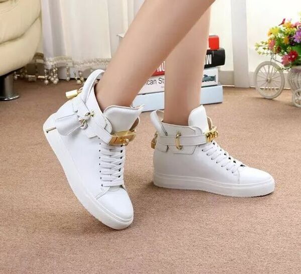 new design women genuine leather solid color height-increasing high-fashion lock lace-up casual shoes big size 34-40, Black
new design women genuine leather solid color height-increasing high-fashion lock lace-up casual shoes big size 34-40, Black