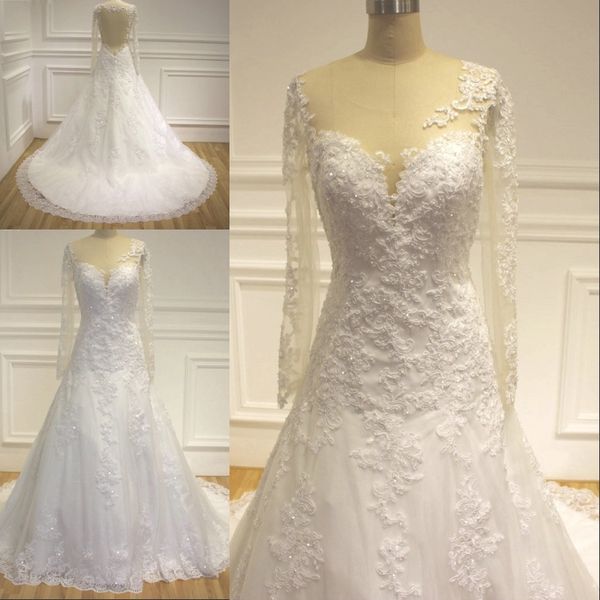 backless lace appliques sheer long sleeve wedding dress white/ivory beaded real p a-line bridal gown plus size
backless lace appliques sheer long sleeve wedding dress white/ivory beaded real p a-line bridal gown plus size