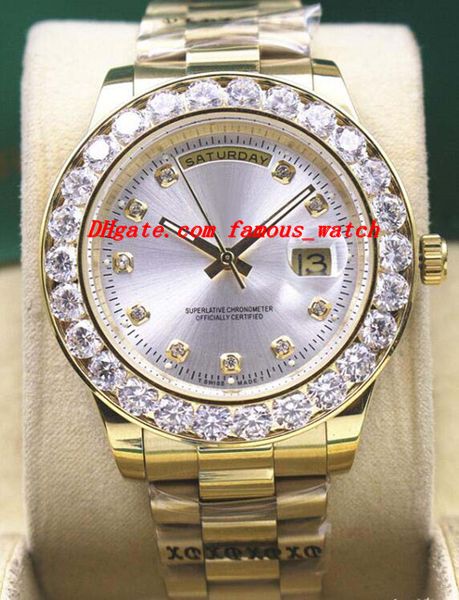 Luxury Watches Mens 18k Yellow Gold Bigger Diamond Dial & Bezel Watch 18338 Automatic Fashion Brand Men's Watch Wristwatch
Luxury Watches Mens 18k Yellow Gold Bigger Diamond Dial & Bezel Watch 18338 Automatic Fashion Brand Men's Watch Wristwatch
