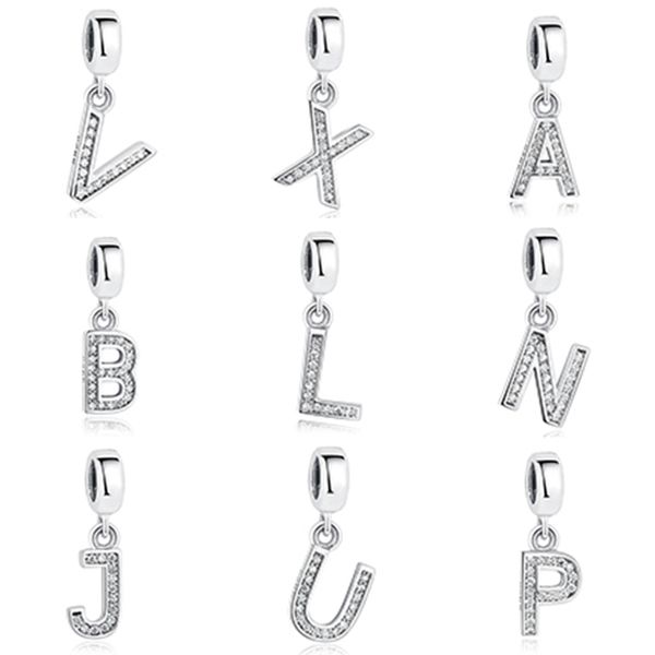 BELAWANG Fit Pandora Bracelets Necklace Authentic 925 Sterling Silver Jewelry Crystal Pendant 26 Letter Alphabet Charm For Jewelry Making
BELAWANG Fit Pandora Bracelets Necklace Authentic 925 Sterling Silver Jewelry Crystal Pendant 26 Letter Alphabet Charm For Jewelry Making
