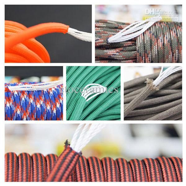 wholesale paracord 550 parachute rope 7 core strand 100ft for climbing camping buckles bracelet 50 colors for pick s0021-a/b1~50 cp lots120
wholesale paracord 550 parachute rope 7 core strand 100ft for climbing camping buckles bracelet 50 colors for pick s0021-a/b1~50 cp lots120