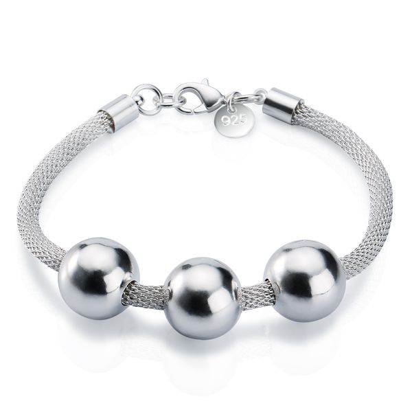 factory direct wholesale 925 sterling silver 3 light bead bracelet fashion bracelet in sterling silver, Black
factory direct wholesale 925 sterling silver 3 light bead bracelet fashion bracelet in sterling silver, Black
