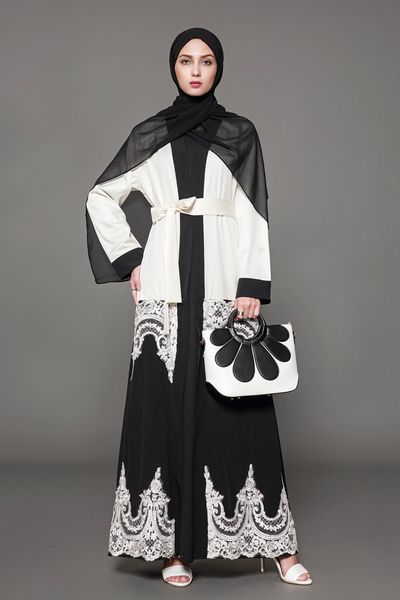 wholesale mulsim women patchwork abaya dress factory price islamic women lace open abaya s-5xl plus size dress, Red
wholesale mulsim women patchwork abaya dress factory price islamic women lace open abaya s-5xl plus size dress, Red