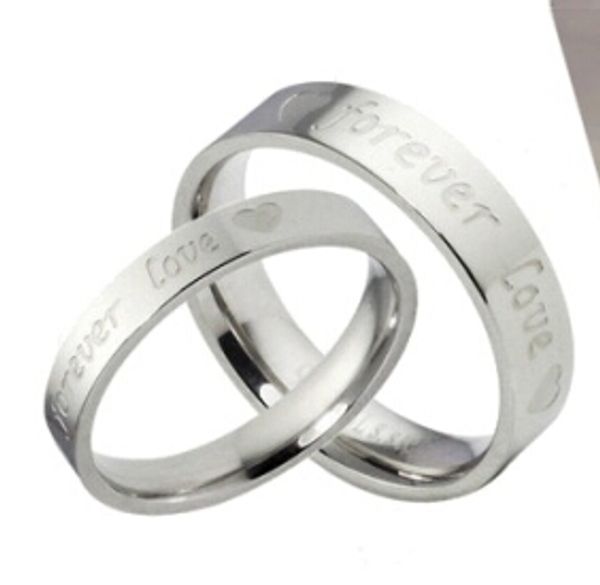 foreverlove couple rings 316l stainless steel couple finger ring korean style jewerly accessories christmas gift wholesale dhl, Silver
foreverlove couple rings 316l stainless steel couple finger ring korean style jewerly accessories christmas gift wholesale dhl, Silver