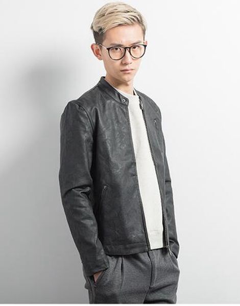 new men's spring men stand collar leather clothing trend leather jacket slim short design outerwear singer costumes / m-2xl, Black
new men's spring men stand collar leather clothing trend leather jacket slim short design outerwear singer costumes / m-2xl, Black